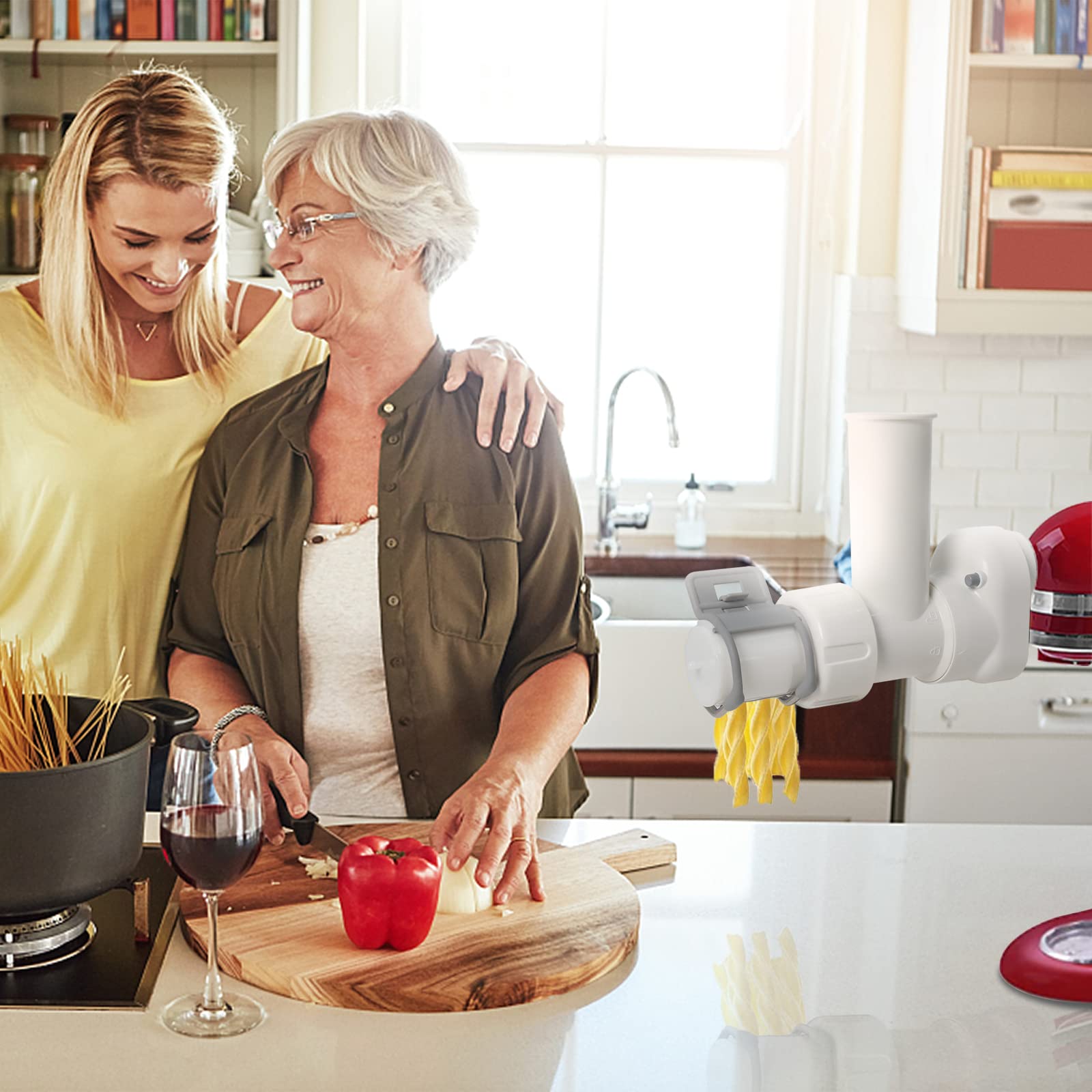 Amazon | キッチンエイドスタンドミキサー用パスタメーカー